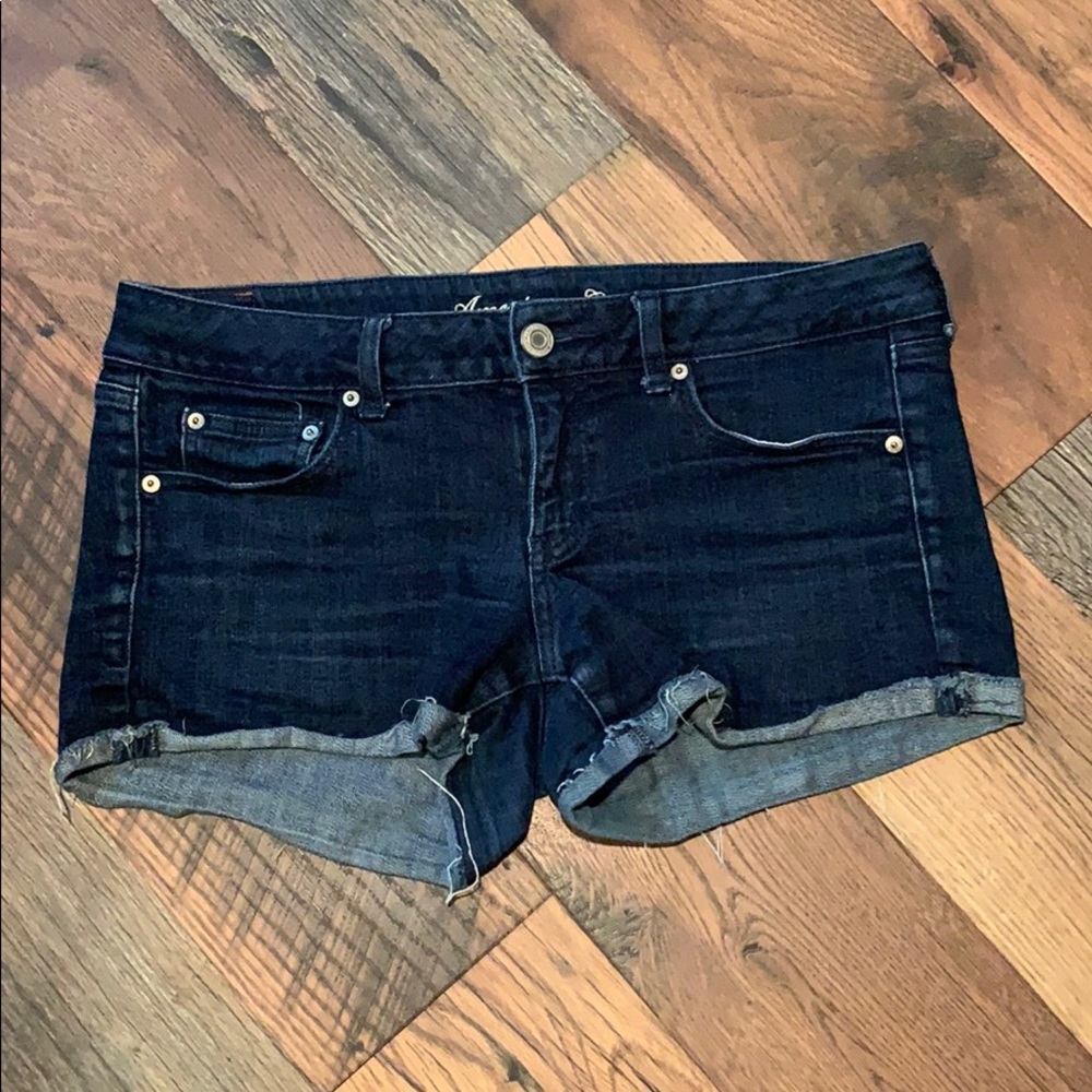 AEO Dark Wash Jean Shorts